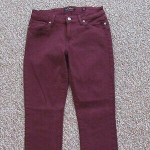 Lucky Brand Lolita Skinny Burgundy Denim Jeans For Women Size 4/27